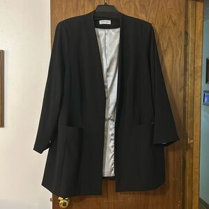 Calvin Klein long black Blazer